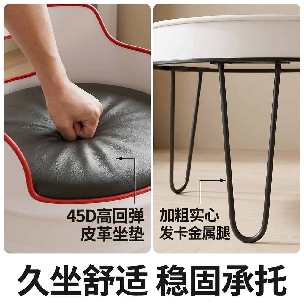 网红咖啡厅桌椅组合奶茶店餐台椅酒吧休息区洽谈桌工业风餐饮家具 - 产品图片