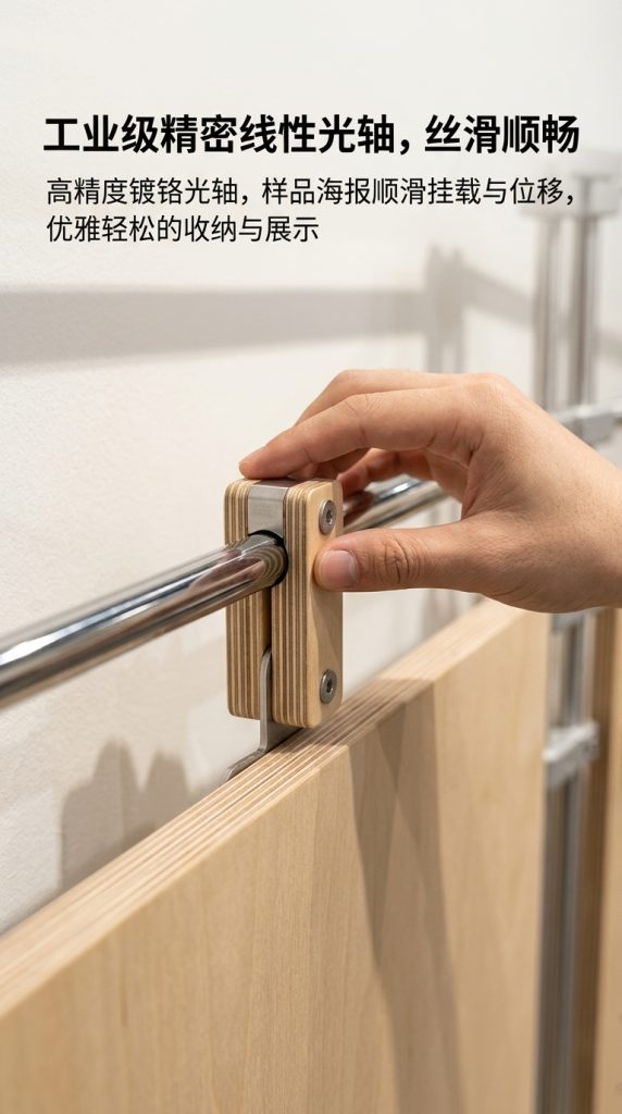 光轴海洋板展架Y字形产品广告展示文创角落设计师样品展示架定制 - 产品图片