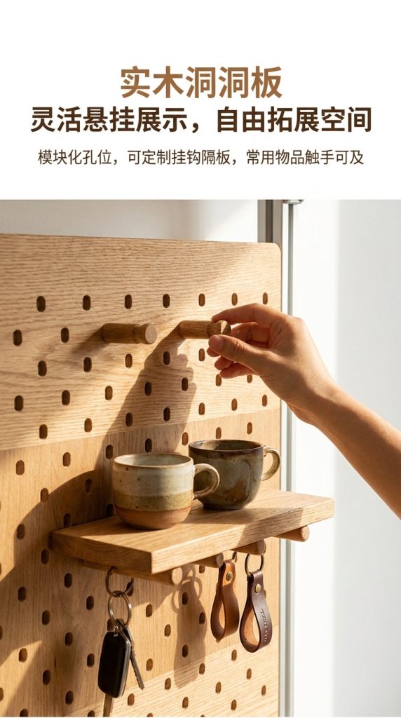 壁挂洞洞板 / Pegboard - 详情图