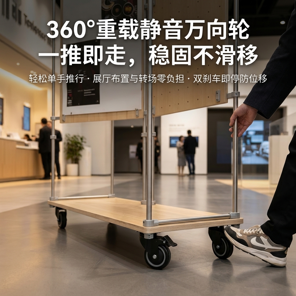 光轴海洋板展架Y字形产品广告展示文创角落设计师样品展示架定制 - 产品图片