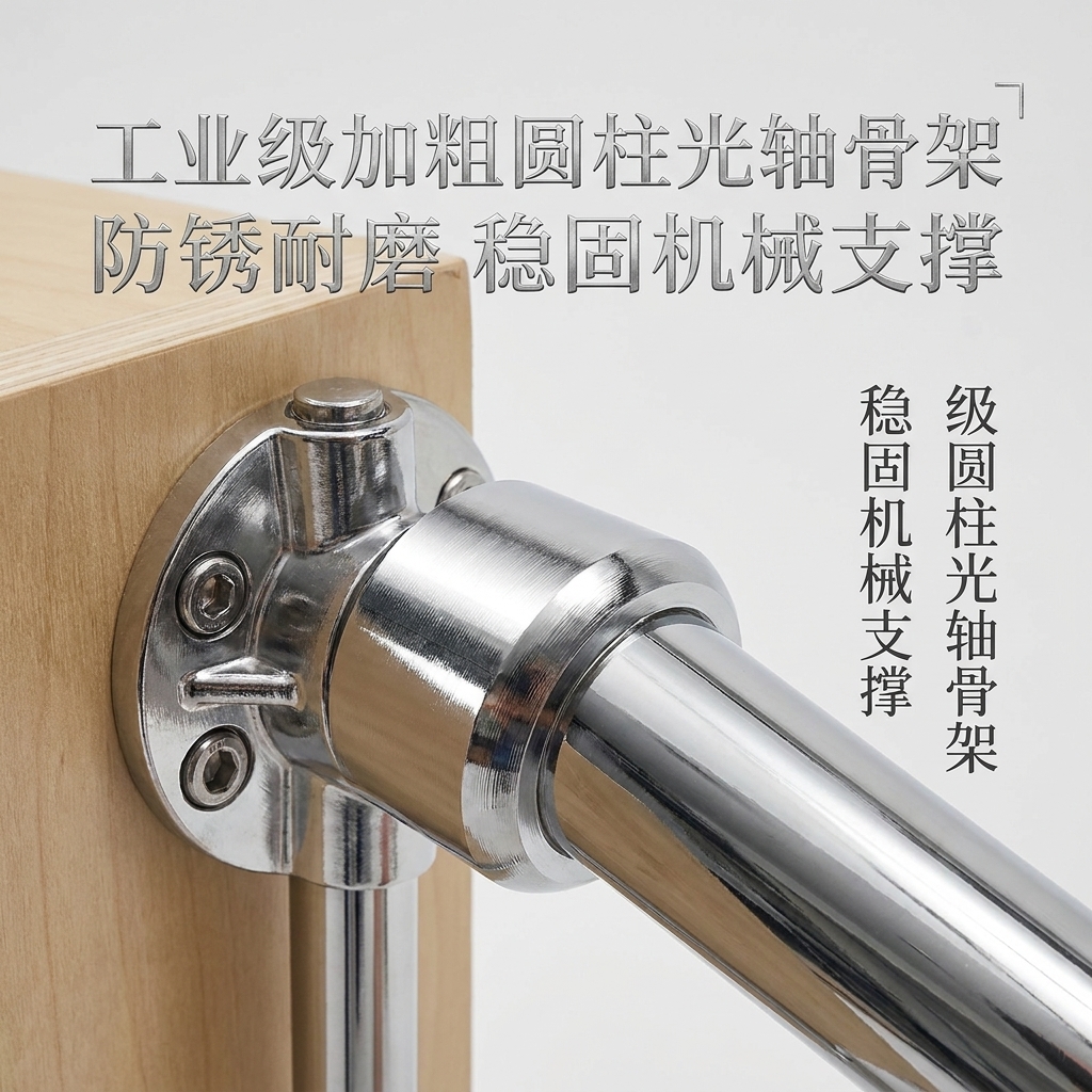 海洋板光轴餐边柜客厅多门储物柜多功能靠墙收纳柜工业风落地斗柜 - 产品图片