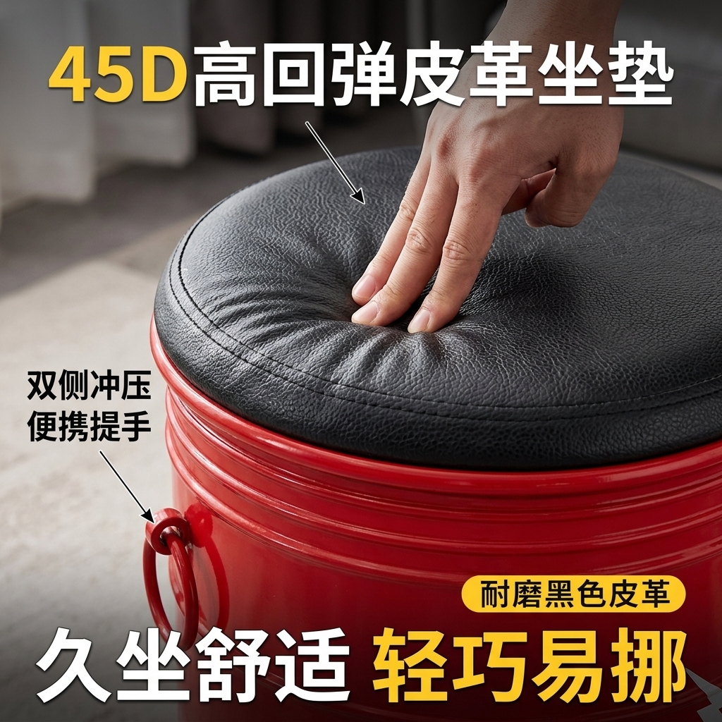 工业风桌椅组合奶茶咖啡店商用创意汽修店铺健身房休息区等候座椅 - 产品图片