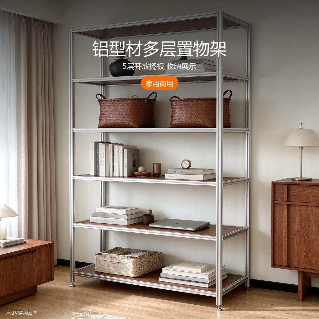 桦木搁板收纳架 / ID957614465011 - 主图