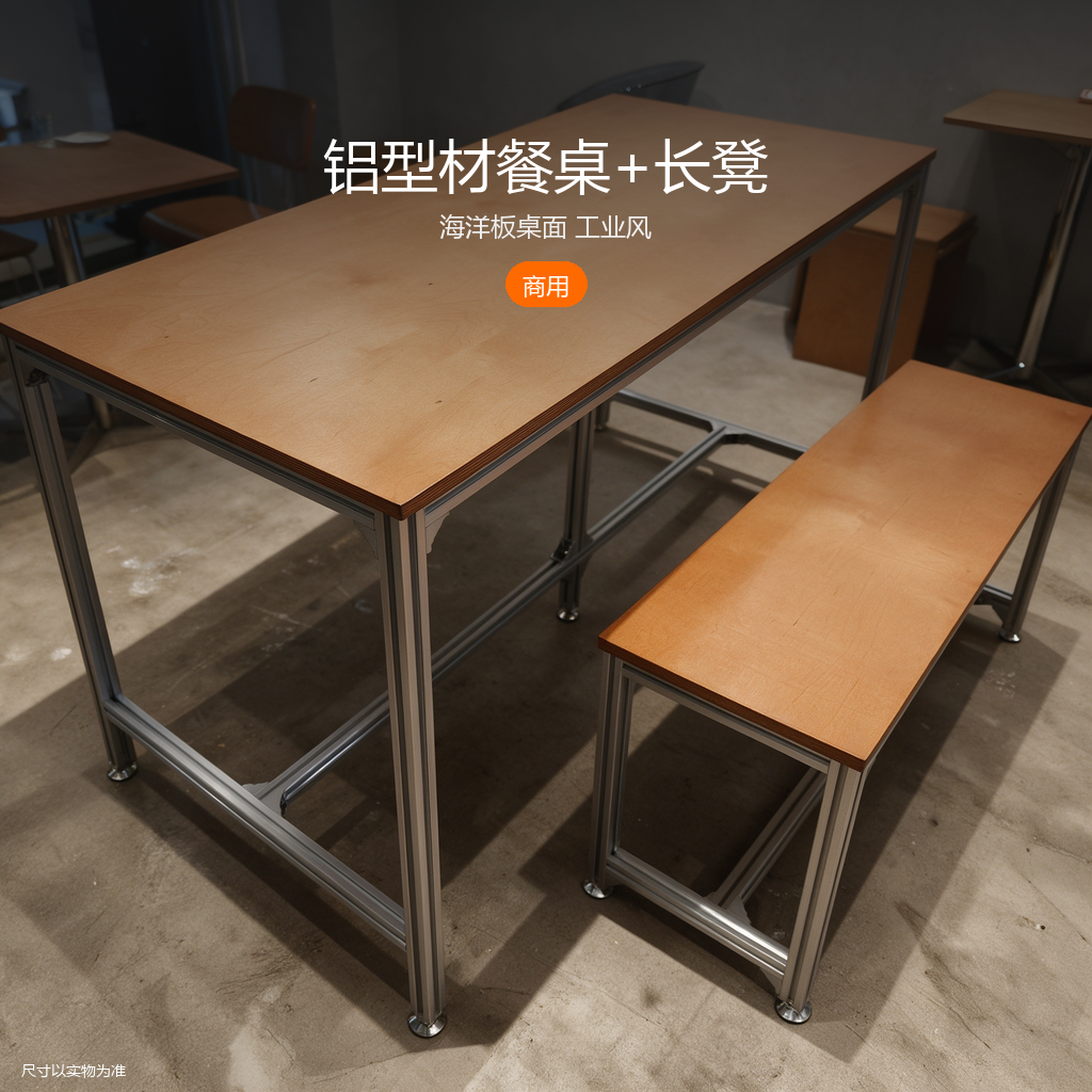 餐厅桌椅组合 - 主图