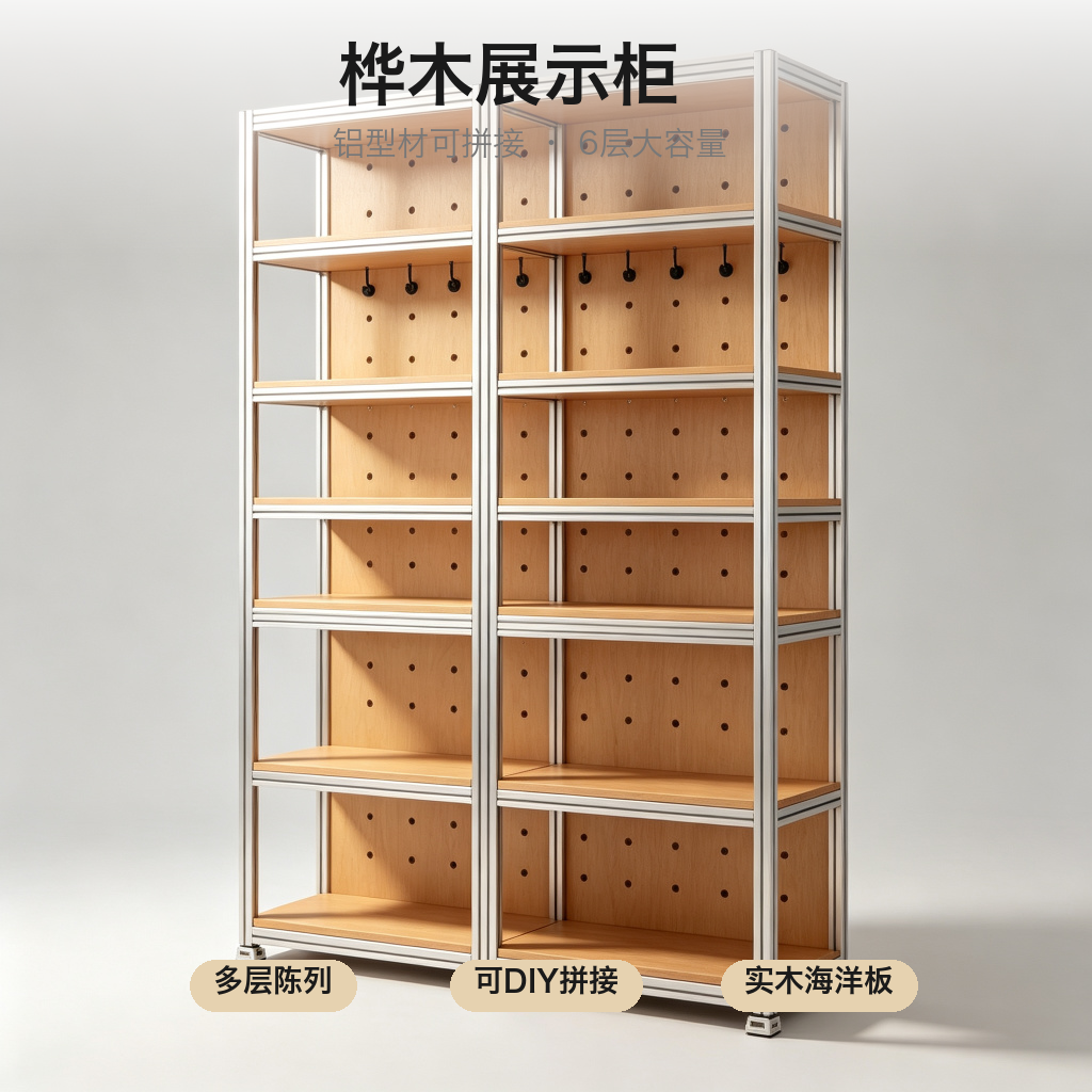 展示柜 / 书房收纳拆装 / ID1013702792439 - 成图