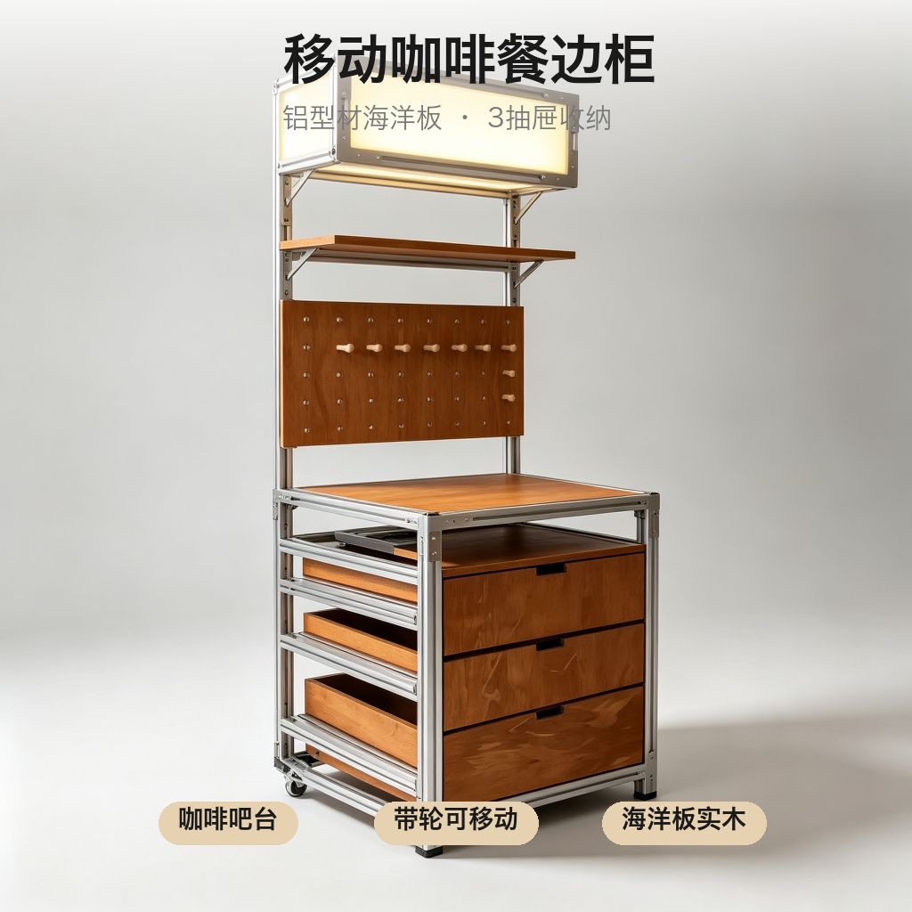 餐边柜 / 厨房带抽屉 / ID1072219310275 - 成图
