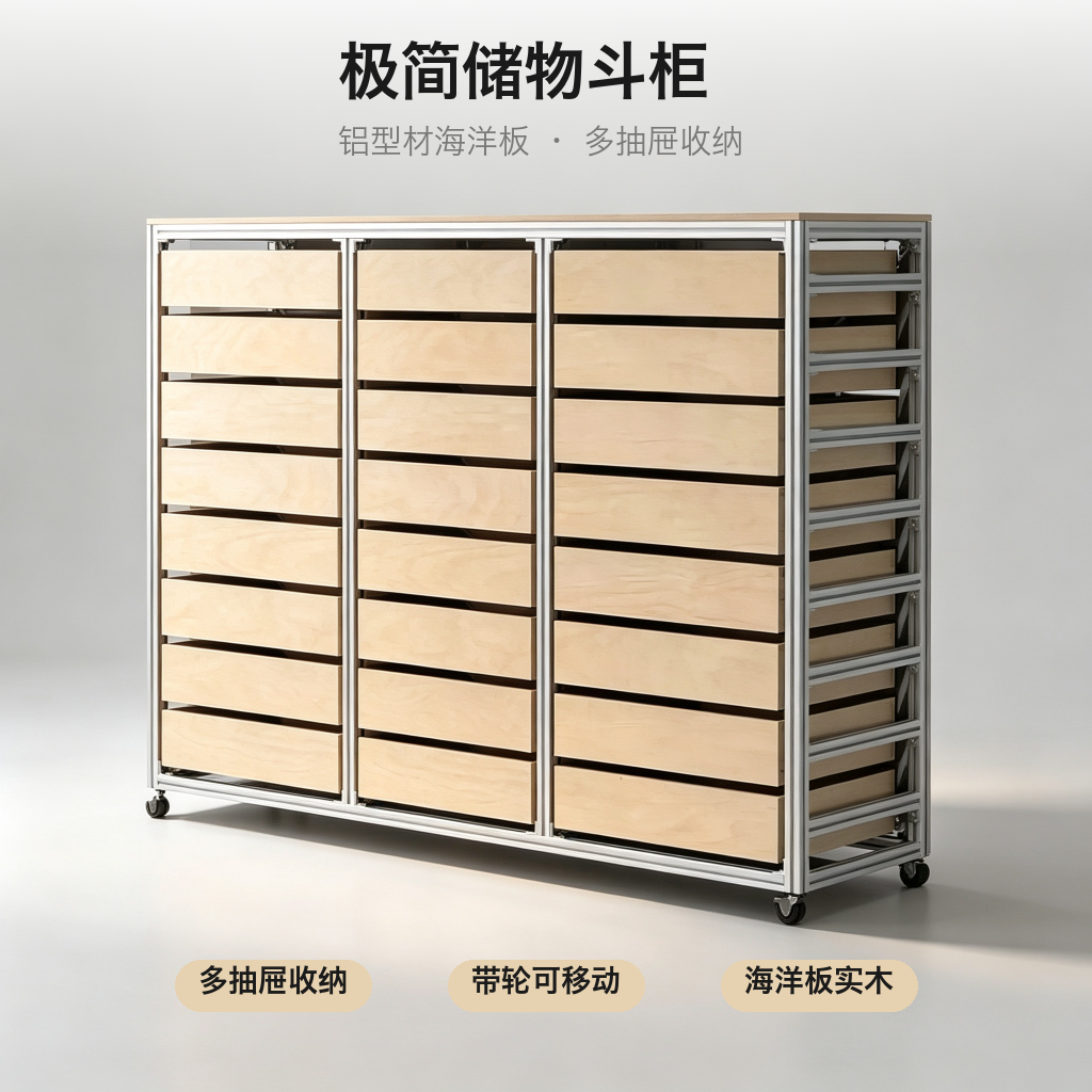 储物斗柜 / 移动餐边柜 / ID952519803780 - 成图