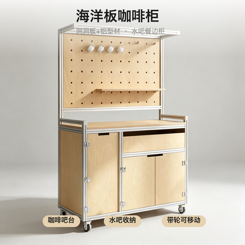 餐边柜 / 咖啡茶水柜 / ID952985242064 - 成图