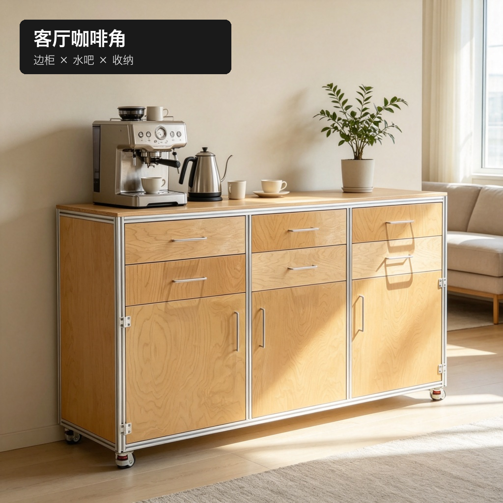 餐边柜 / 水吧斗柜 / ID953622157908 - 成图