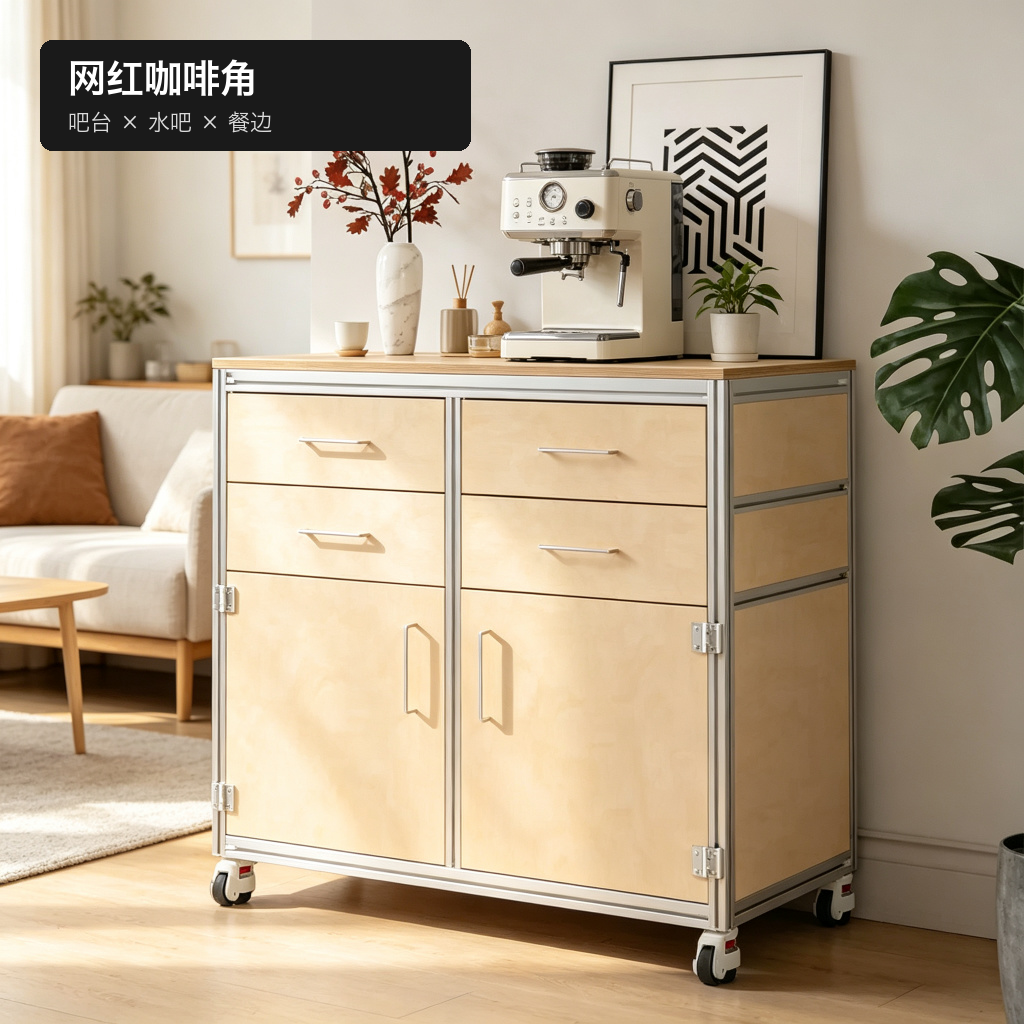 咖啡柜 / 移动吧台操作台 / ID953628917193 - 成图