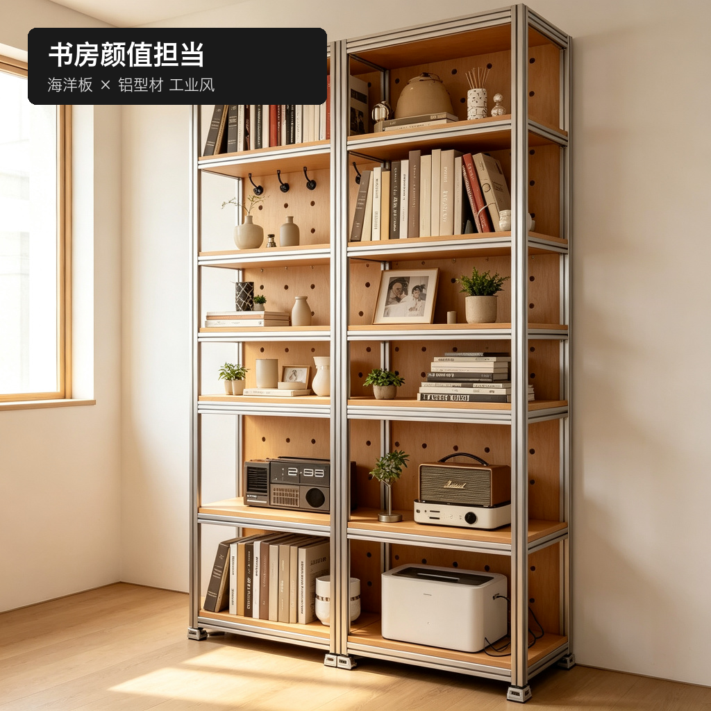 展示柜 / 书房收纳拆装 / ID1013702792439 - 成图