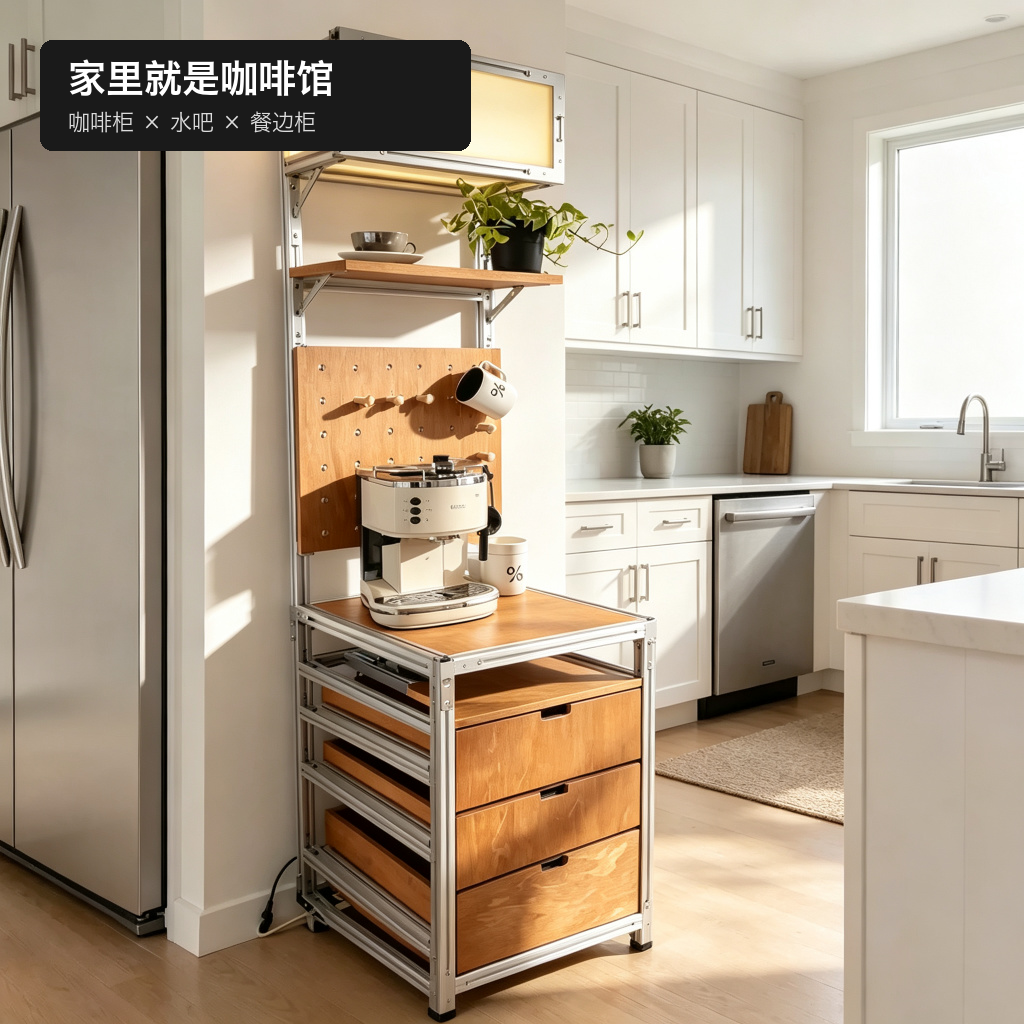 餐边柜 / 厨房带抽屉 / ID1072219310275 - 成图
