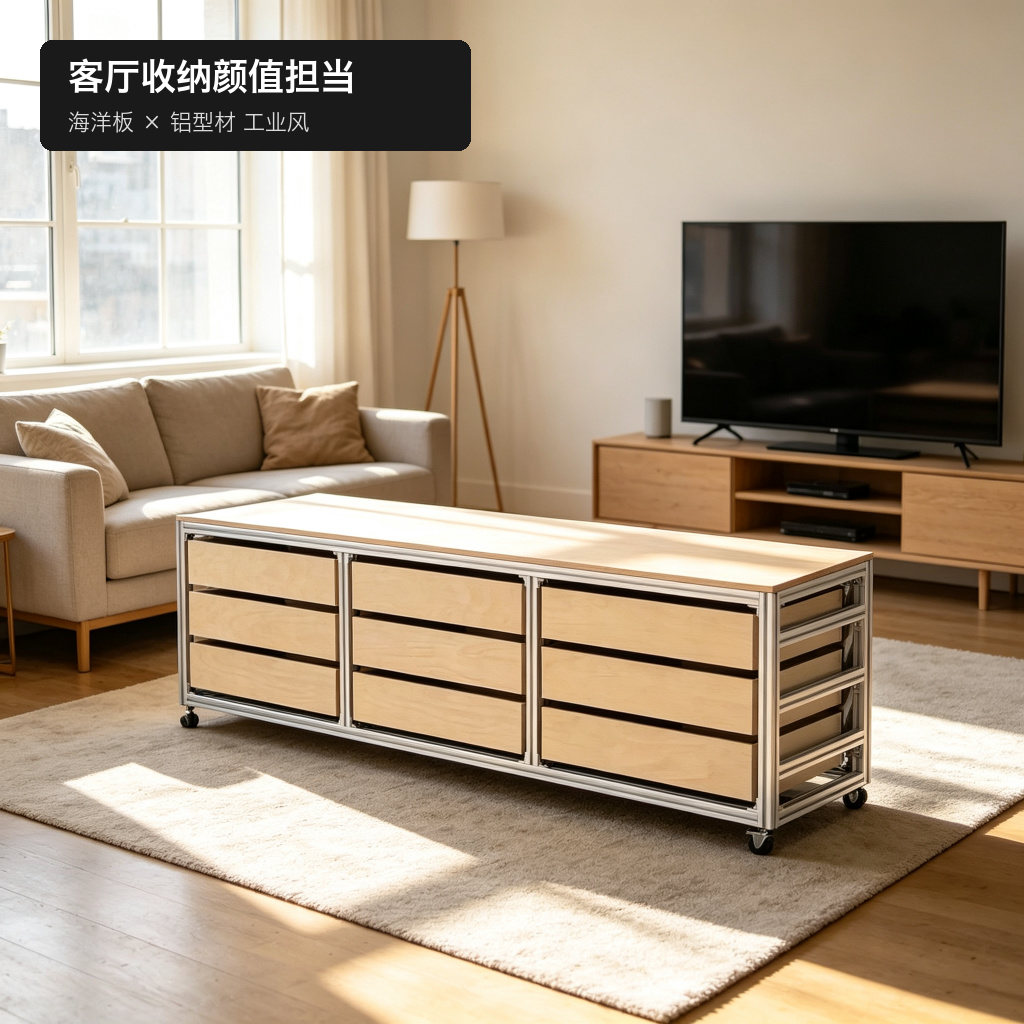 储物斗柜 / 移动餐边柜 / ID952519803780 - 成图