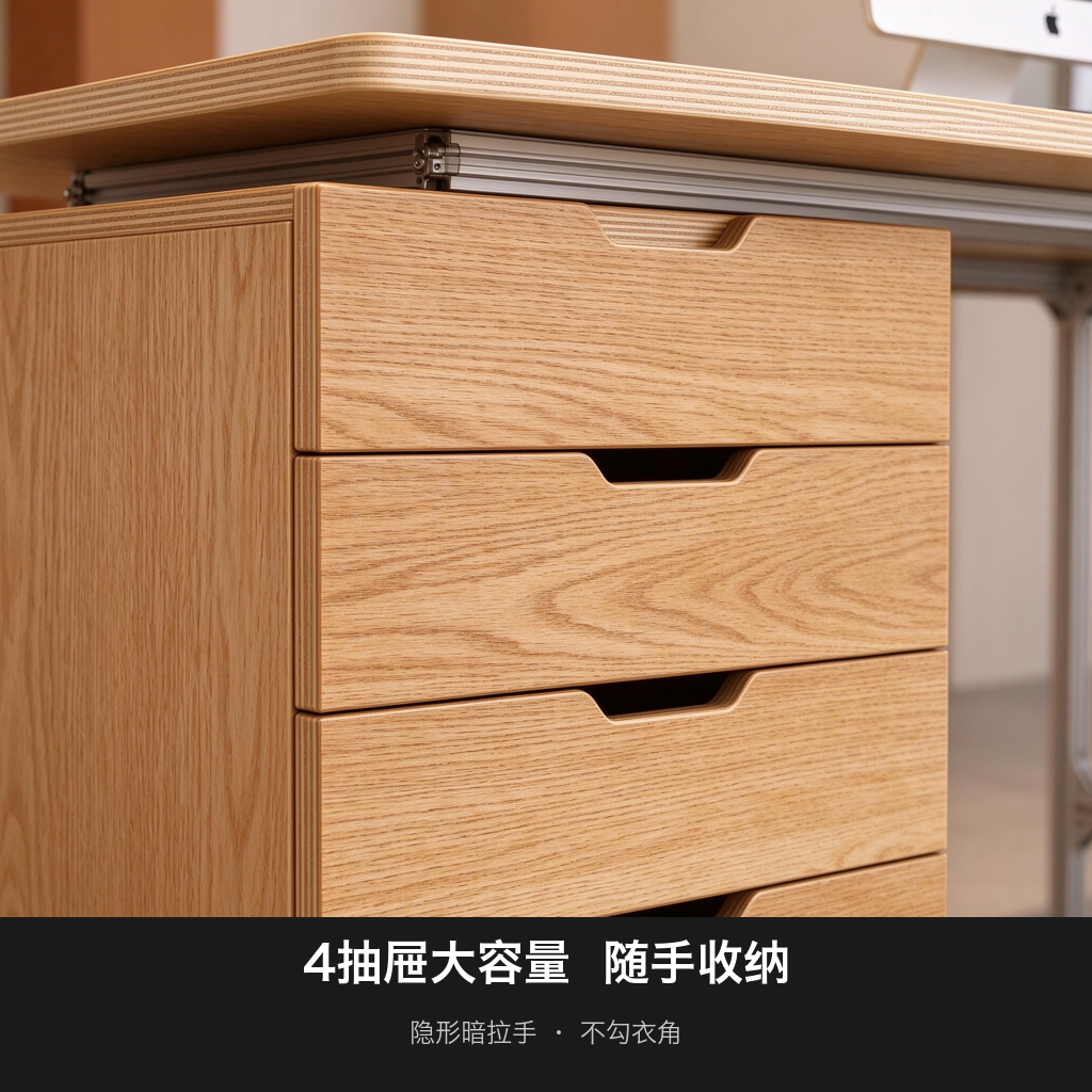 办公桌 / 多层抽屉工作台 / ID952518499684 - 成图