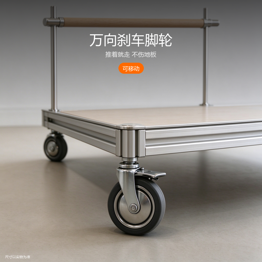 不锈钢台面茶水柜推车 - 主图