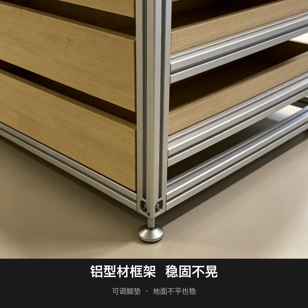 中岛柜 / 玻璃抽屉陈列 / ID952231614314 - 成图