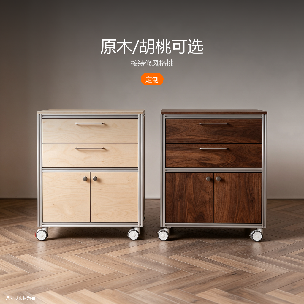 铝型材桦木餐边柜 - 主图