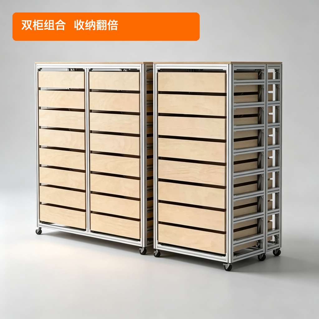 储物斗柜 / 移动餐边柜 / ID952519803780 - 成图