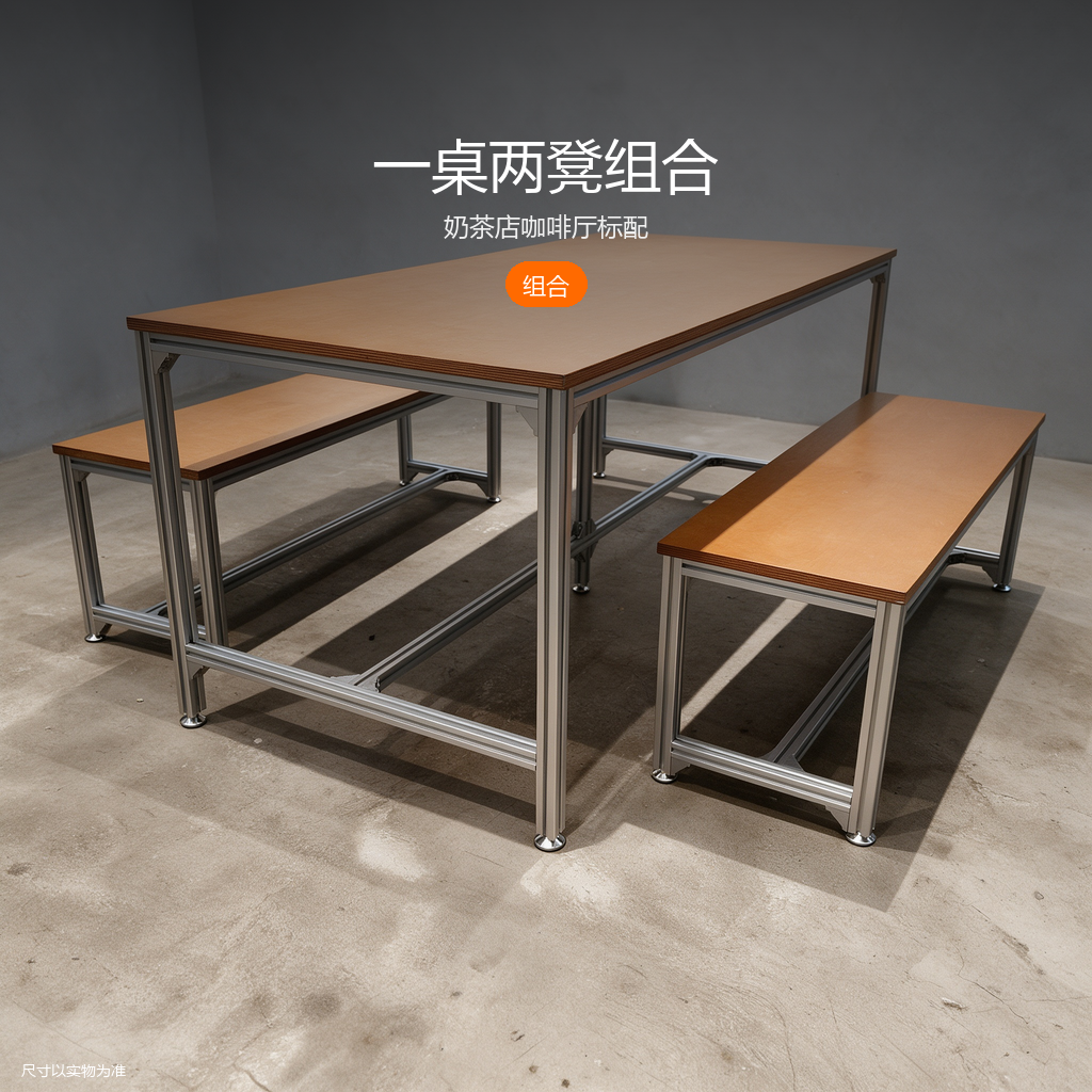 餐厅桌椅组合 - 主图