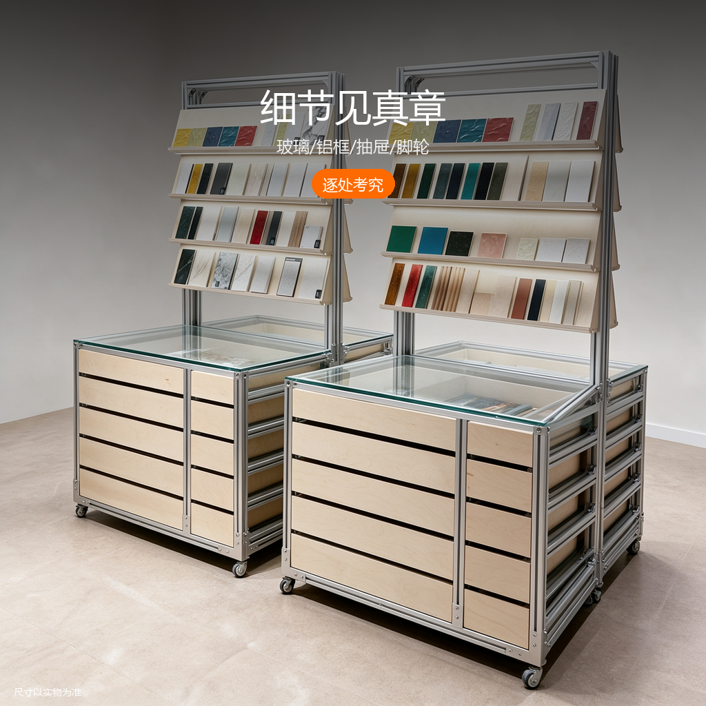 铝型材玻璃样品柜 - 主图