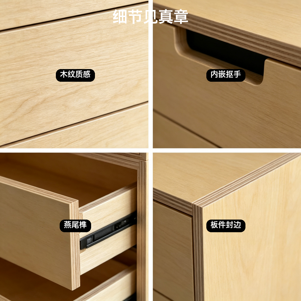 六斗柜 / 卧室抽屉柜 / ID856674760327 - 成图