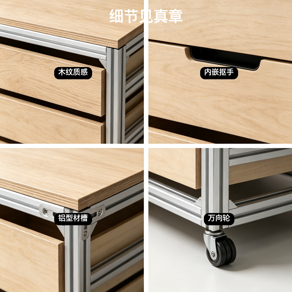 储物斗柜 / 移动餐边柜 / ID952519803780 - 成图