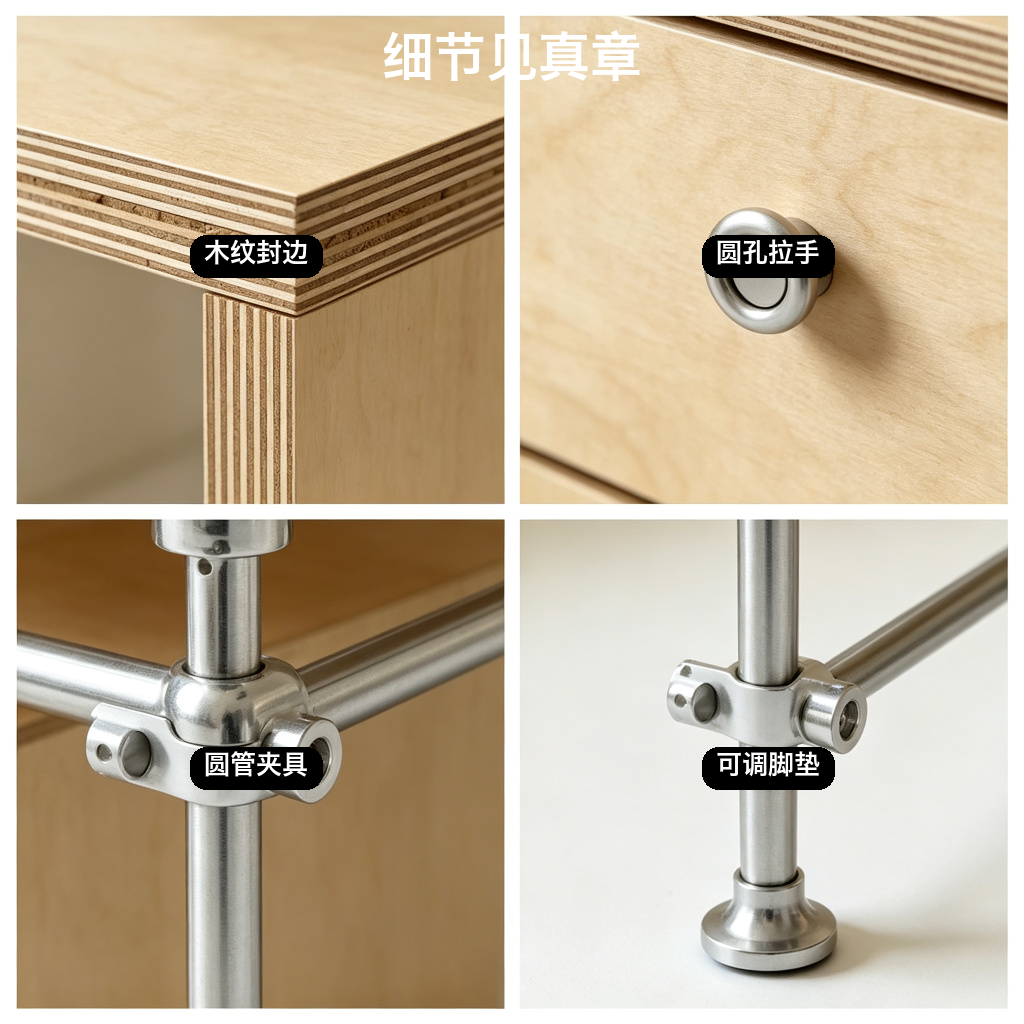 办公桌 / 桦木台式书桌 / ID1038925398515 - 成图