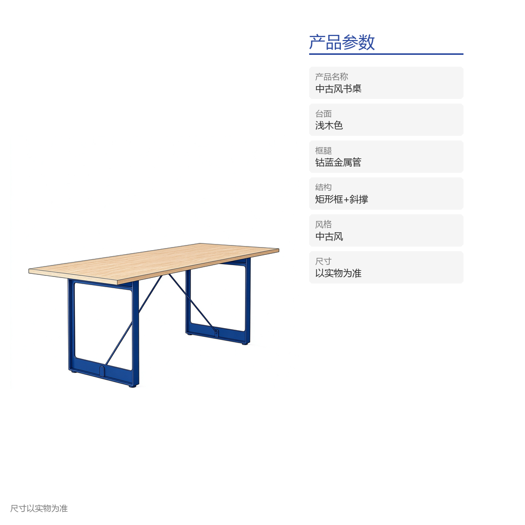 中古风书桌 - 主图