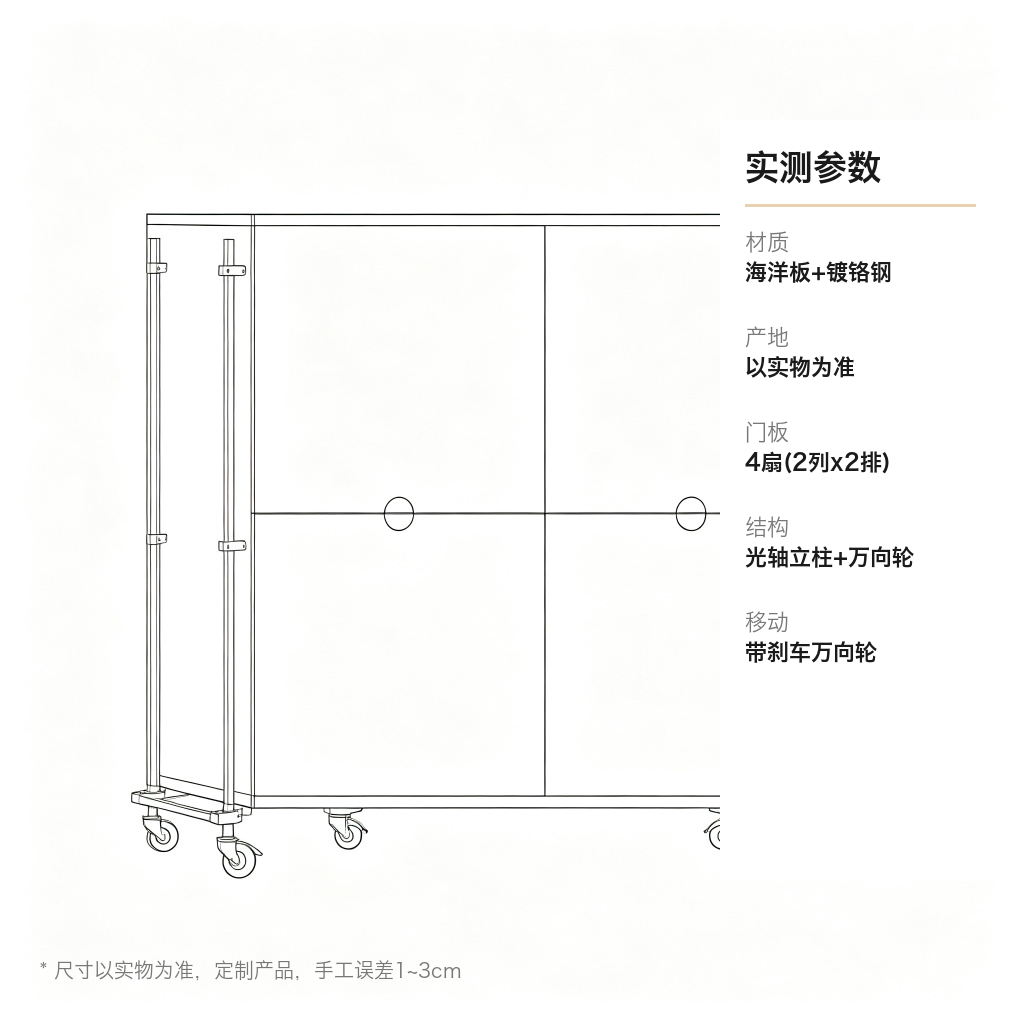 收纳柜 / 带轮装饰柜 / ID1052440657187 - 成图