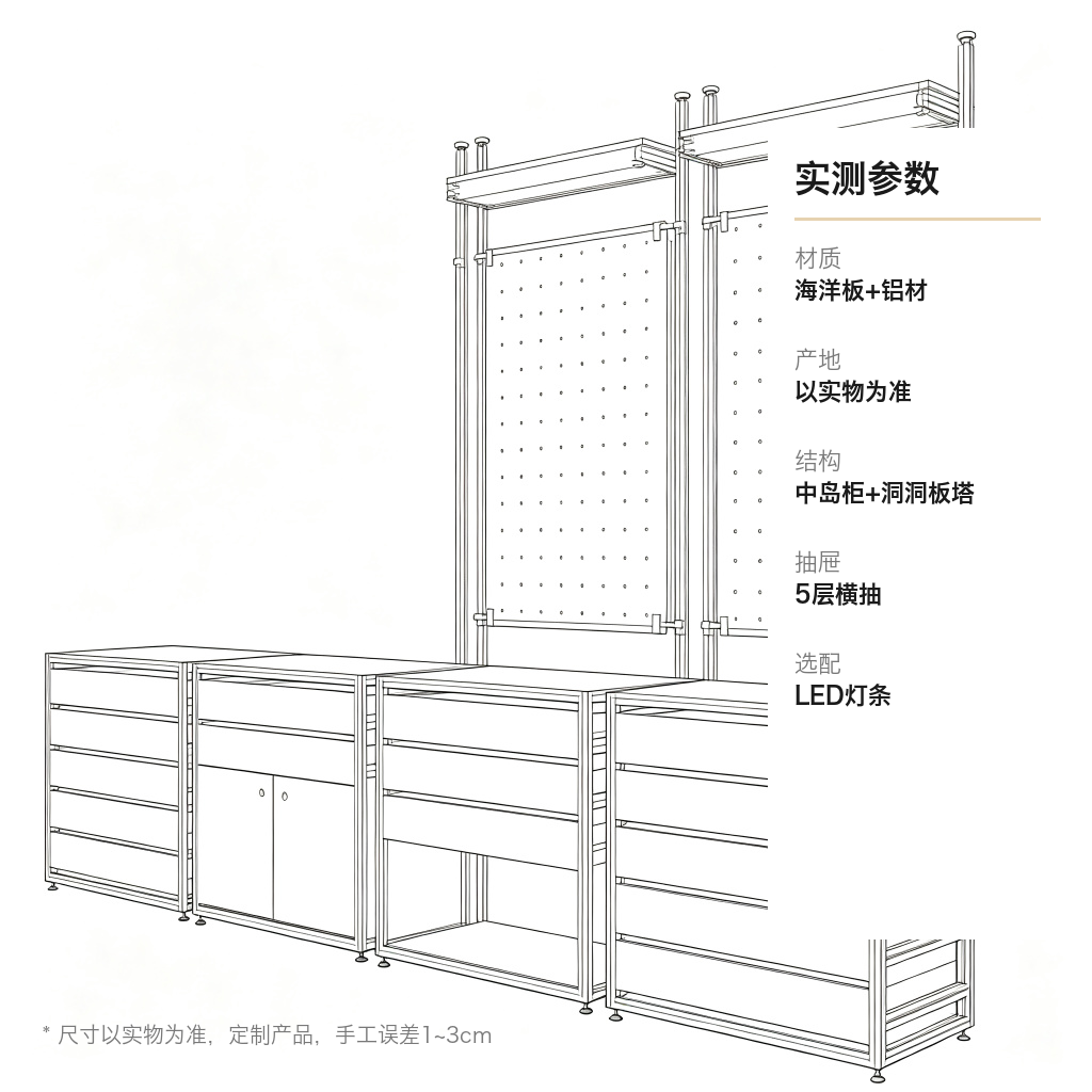 展示柜 / 中岛洞洞板 / ID891118477139 - 成图