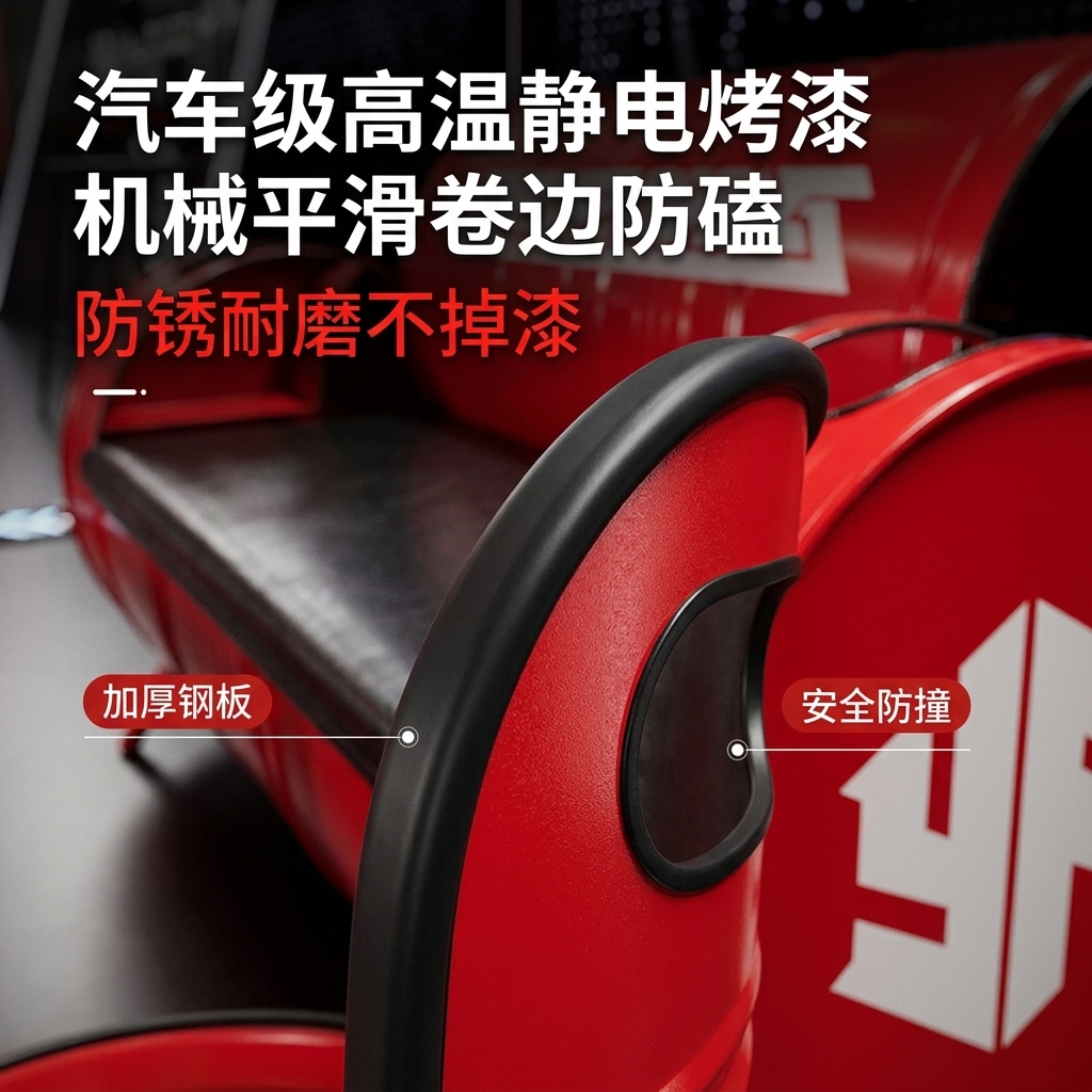 酒吧桌椅组合油桶沙发ktv铁艺茶几服装店创意工业风复古卡座沙发 - 产品图片