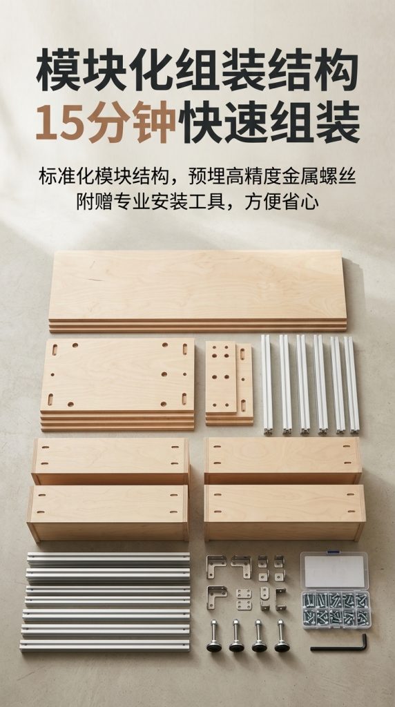 海洋版展示柜进门玄关桌子储物柜铝型材落地靠墙边柜陈列柜定制 - 产品图片