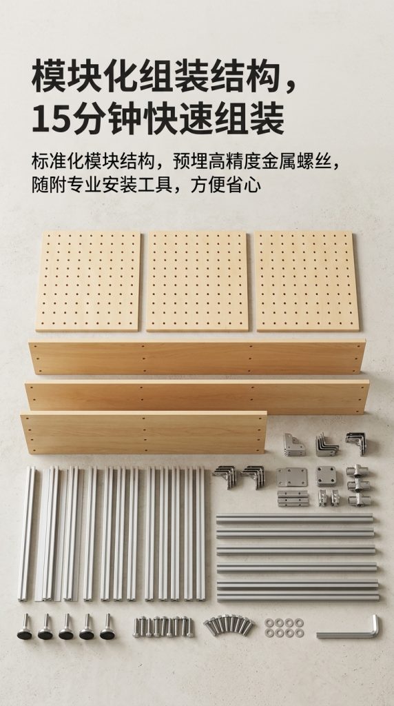 阶梯置物架商超多层陈列架海洋板店铺展示架洞洞板落地式收纳货架 - 产品图片