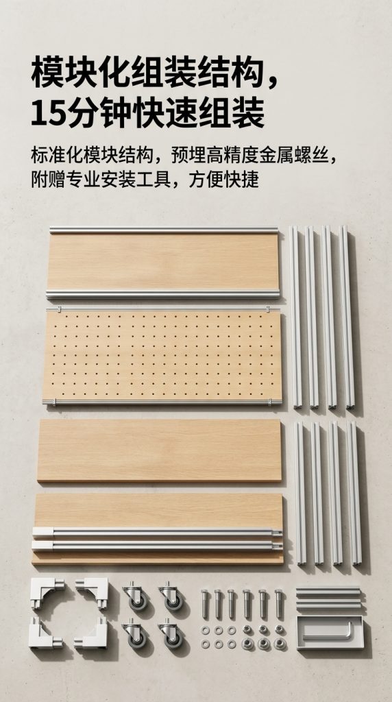 工业风金属展示架3层落地式书房储物陈列架可定制展架置物架货架 - 产品图片