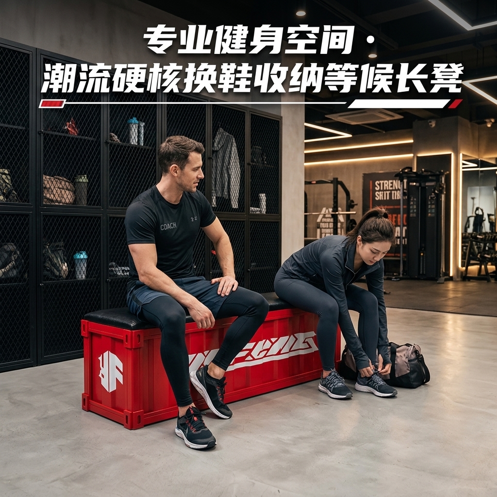 工业风长条凳网红奶茶店咖啡厅餐饮健身房收纳换鞋凳酒吧等候长凳 - 产品图片