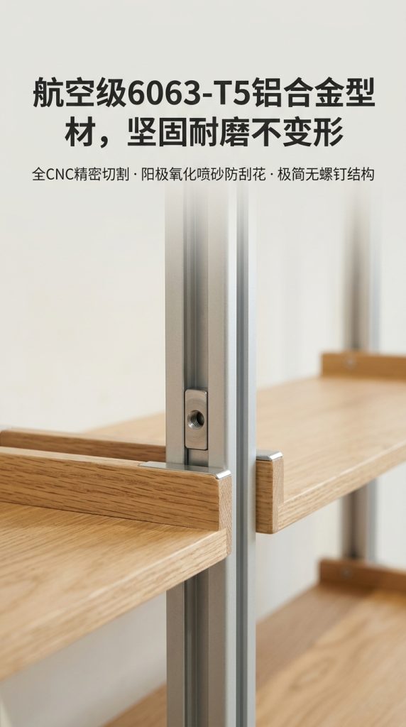铝型材展示架展览馆木架子Y型架样品陈列架文创馆艺术洞洞板展架 - 产品图片