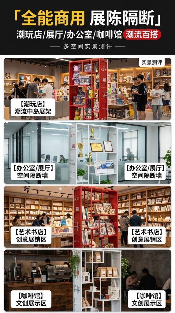 产品展示架陈列架玩具架子中岛柜展示柜子隔断商用奖牌手办展示柜 - 产品图片