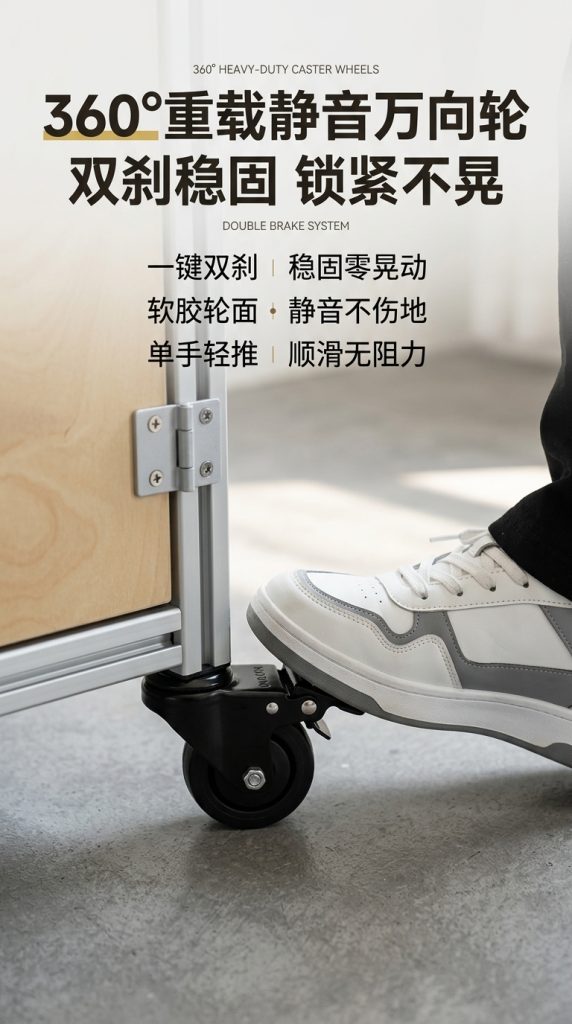 海洋板铝型材展示柜商铺落地式货柜收纳柜洞洞板一体置物架定制 - 产品图片