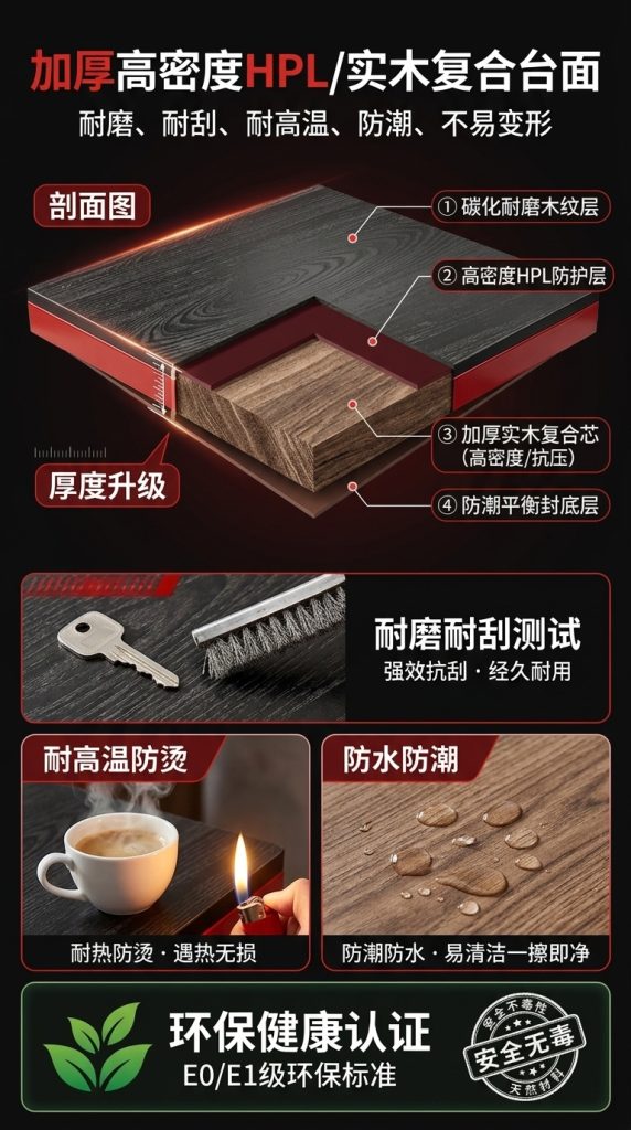 工业风桌椅组合酒吧餐台椅奶茶店咖啡厅休息区洽谈桌网红餐饮家具 - 产品图片