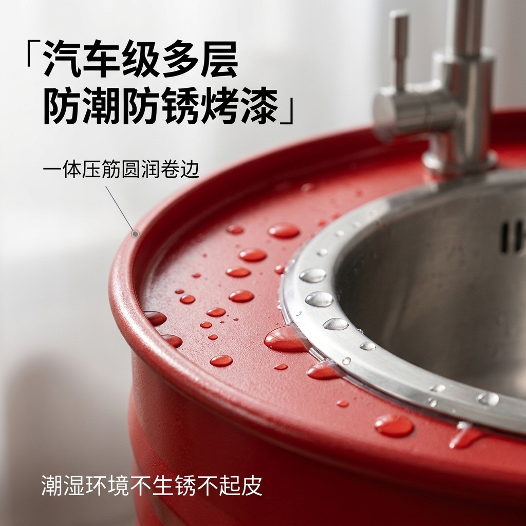 铁艺洗手盆复古工业风油桶创意卫生间洗漱台厕所个性洗手池洗手台 - 产品图片