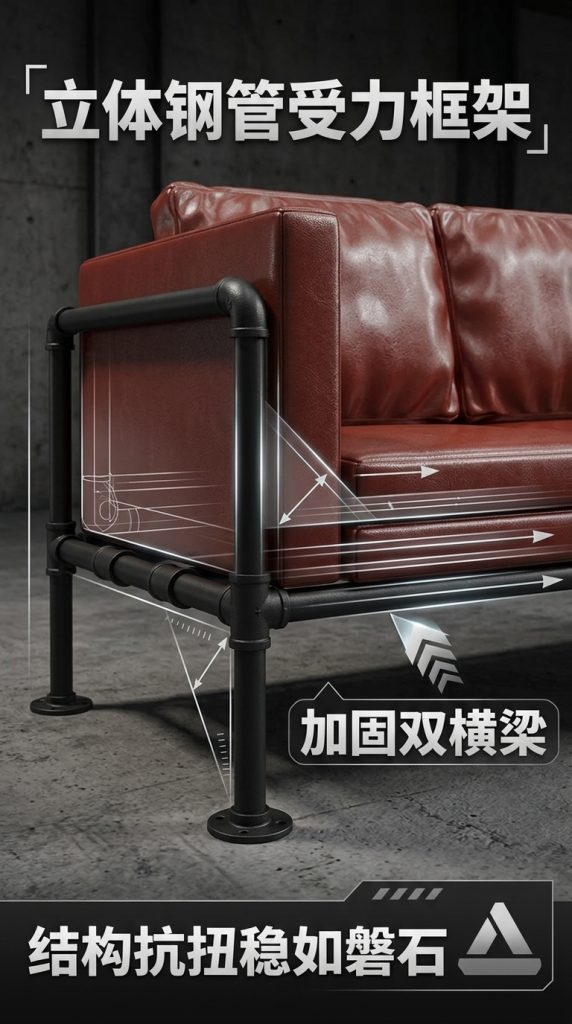 工业风酒吧沙发卡座接待餐桌网红奶茶店烧烤店清吧咖啡厅桌椅组合 - 产品图片