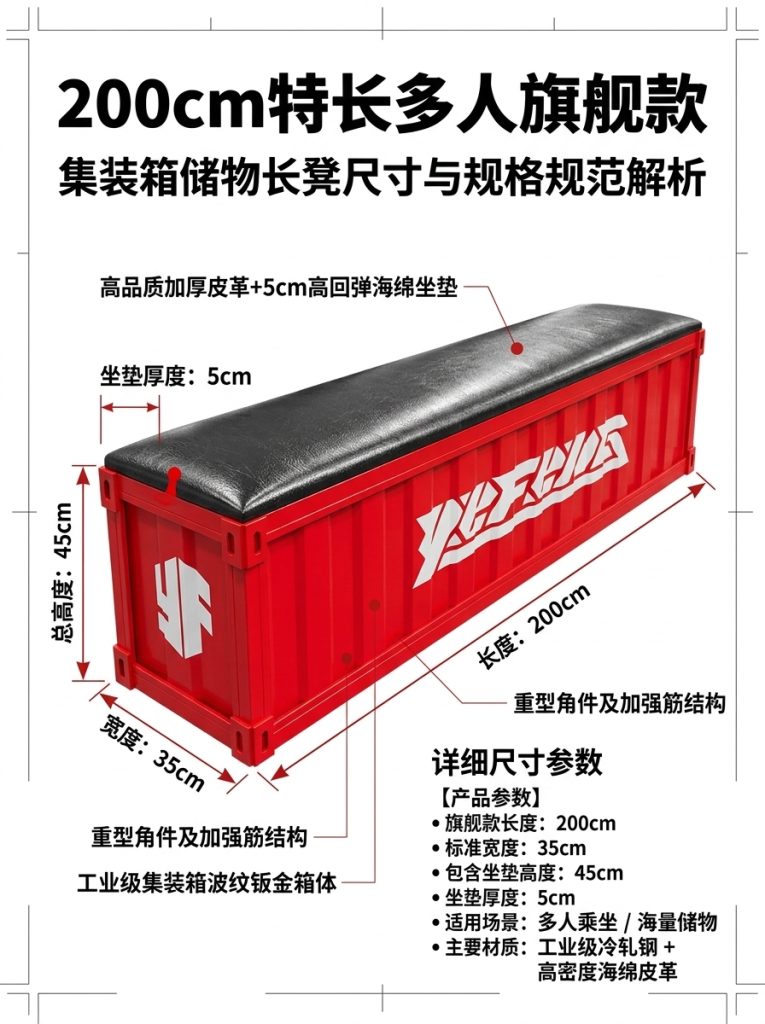 工业风长条凳网红奶茶店咖啡厅餐饮健身房收纳换鞋凳酒吧等候长凳 - 产品图片