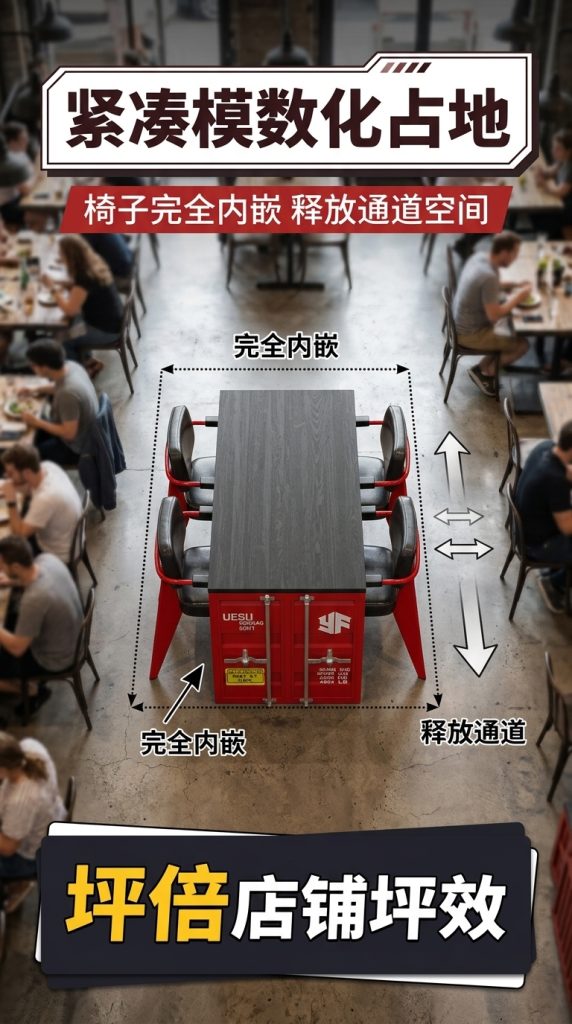 工业风卡座沙发酒吧清吧餐厅咖啡厅健身房休息区铁艺洽谈桌椅组合 - 产品图片