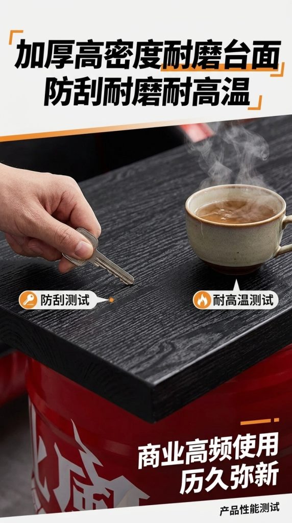 工业风卡座沙发凳酒吧咖啡厅奶茶店清吧定制铁艺创意油桶桌椅组合 - 产品图片